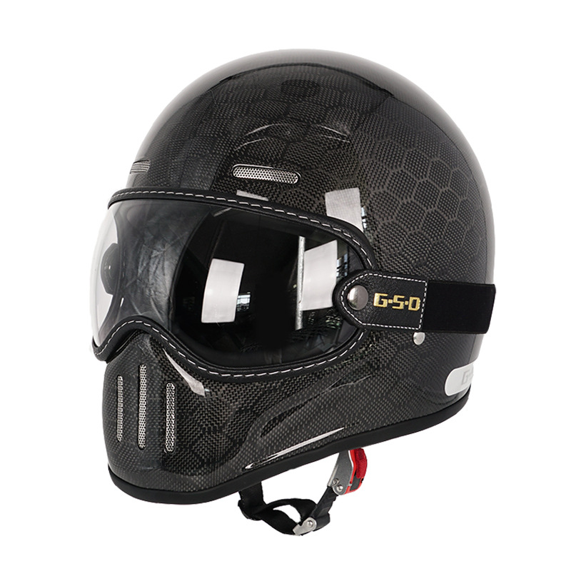 Motosiklet kaskı (dəbilqə) – Motuoche Retro Motorcycle Full - dragon-pattern-transparent-visor-m55-56
