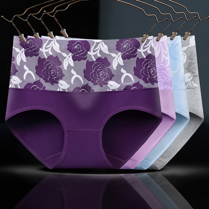 大きいサイズの純綿の女性の下着は腹を収めてお尻を上げます。