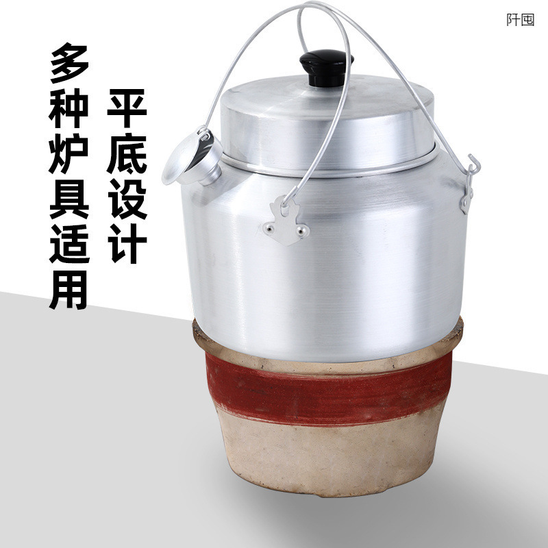 潮山昔ながらの耐水紫砂シチューポット多機能健康スープポット蓋付きポータブル浅口鍋|undefined