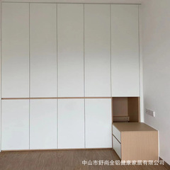 アルミハニカム構造のワードローブ、モダンでシンプルな分割式、取っ手なし、家庭用寝室、小型住宅向け、オールアルミ製大型クローゼット