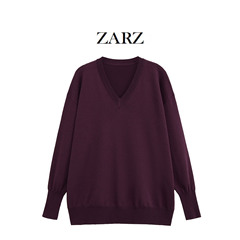 ZARZ 自制 欧美风 新款女装 洋气 时髦羊毛宽松针织衫2893115