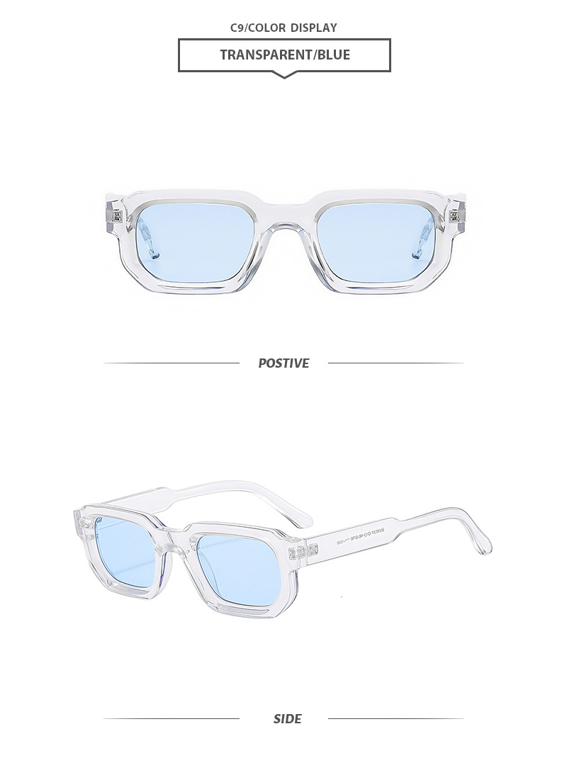 45g Weight Full Frame Glasses Structure Sunglasses Classification Ac, UV400 Protection Lens Material Square Glasses Style Outdoor, Travel, Beach Occasion Geometric Pattern All Seasons Season Unisex Gender Casual, Basic, Classic Style Style Casual Basic Classic Style Geometric Ac UV400 Protection Square Full Frame Women's Sunglasses 13