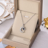 Necklace stainless steel, fashionable accessory, chain for key bag , suitable for import, simple and elegant design