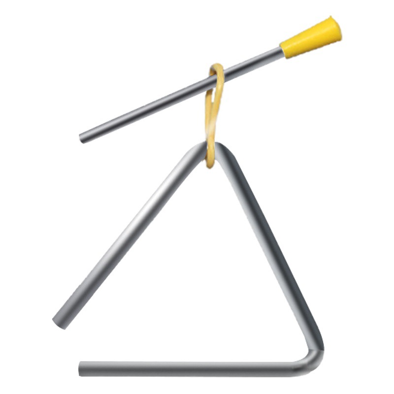 Instrumento de percusión Orff 4-pulgadas 5-pulgadas triángulo hierro equipo de enseñanza kindergarten enseñanza ayudas triángulo Bell niños enseñanza ayudas