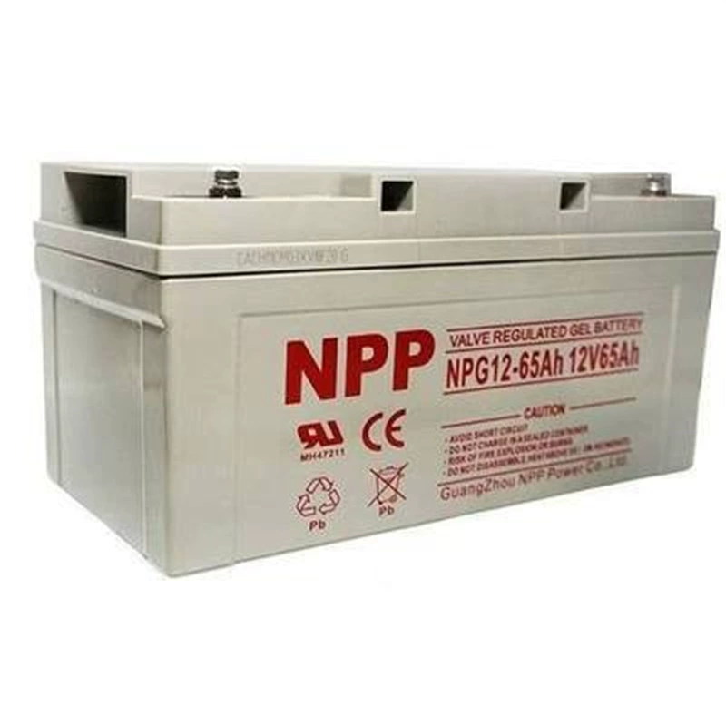Перезаряжаемая gel-батарея VRLA (NPP) NPG12‑65Ah 12В 65Ач — серия 12В 7–200 Ач, не требующая обслуживания