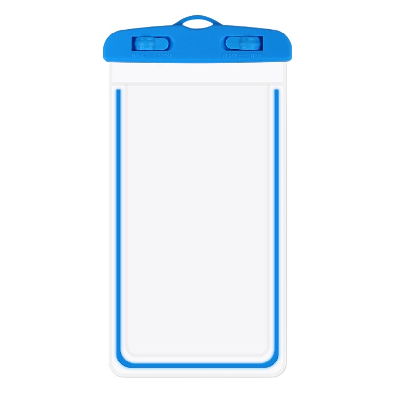 In stock luminous mobile phone waterproof bag sealed transparent pvc mobile phone waterproof bag outdoor swimming diving mobile phone wholesale
