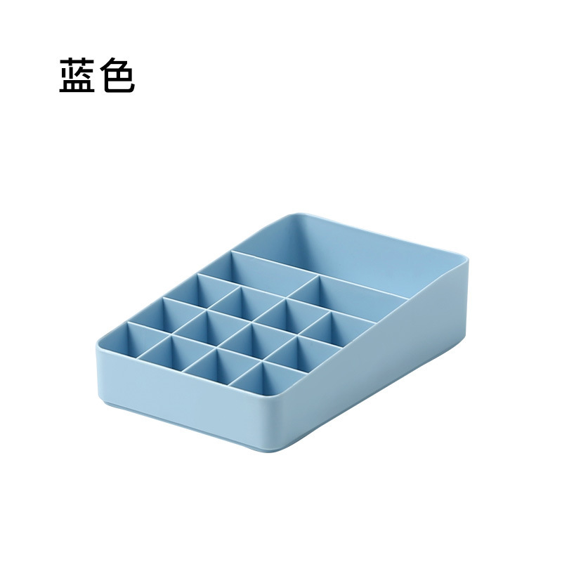 Caja de tocador de escritorio compartimiento caja de almacenamiento de cosméticos caja de joyería de plástico caja de lápiz labial caja de esmalte de uñas creativo al por mayor