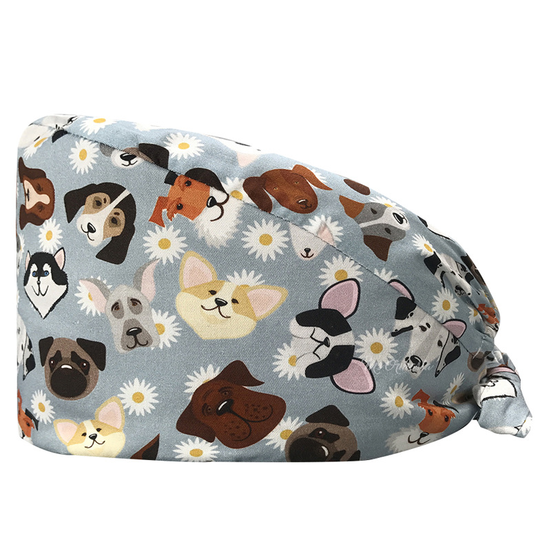 Enfermera sombrero conejo lindo patrón de dibujos animados europeo y americano Venta caliente doctor trabajo sombrero a prueba de polvo tapa quirúrgica AliExpress