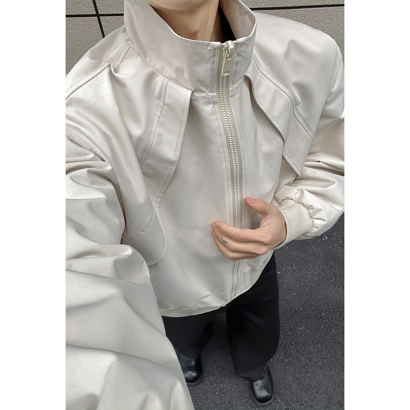 American Rero Deconsruced Cu Sand-up Collar Work For Men, Spring Season, Hree-proof, High-end Shor Baseball_voghion.com