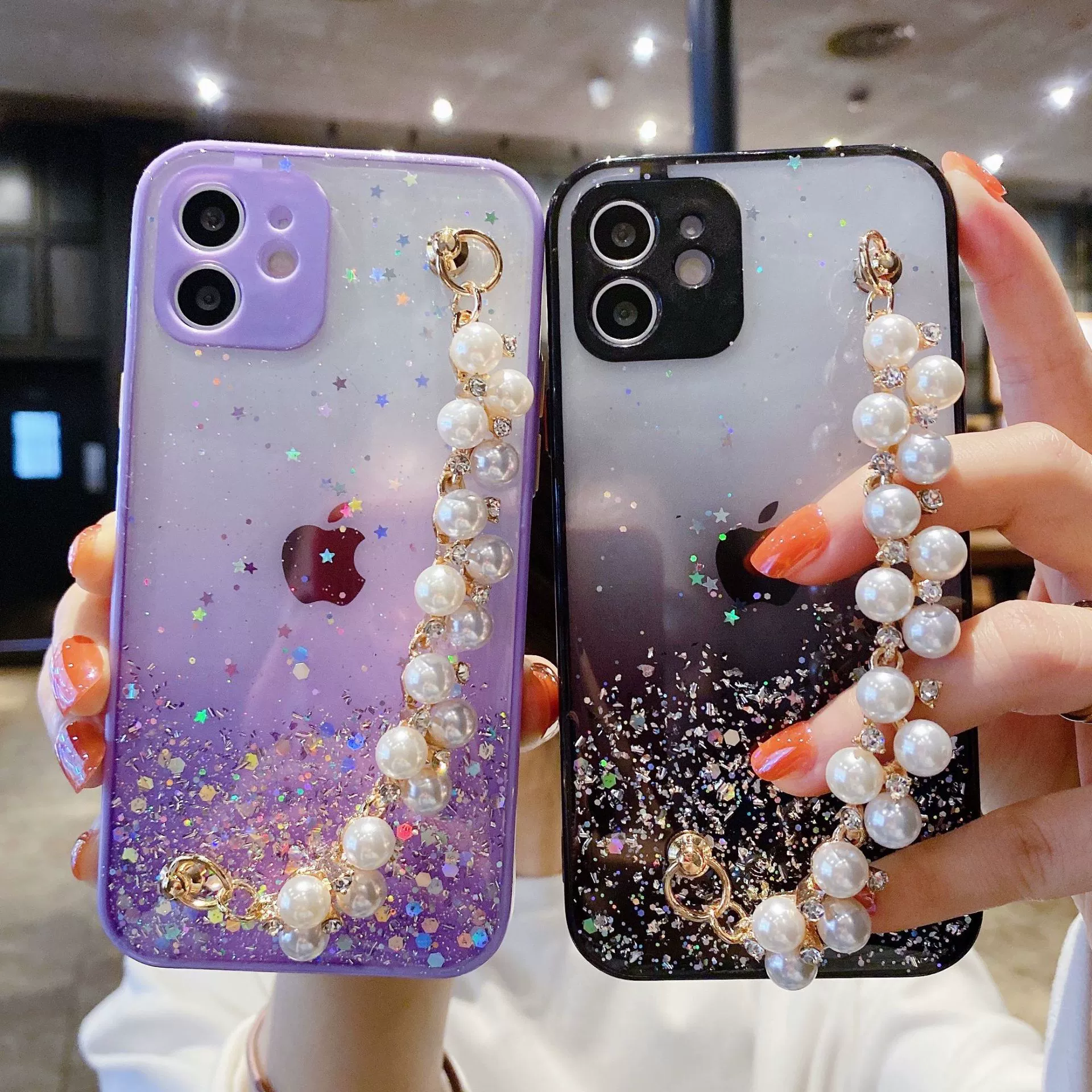 Apple, iPhone 16 из жемчуга, браслет, совместимый чехол для телефона, iPhone12 Pro, защитный чехол, iphone, 7/8