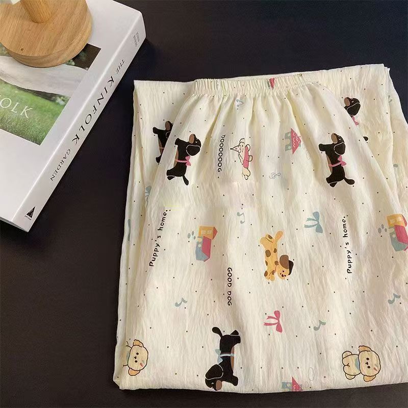 sleeping pants云朵棉睡裤女春夏新款遛弯裤休闲防蚊裤薄款可外穿|undefined