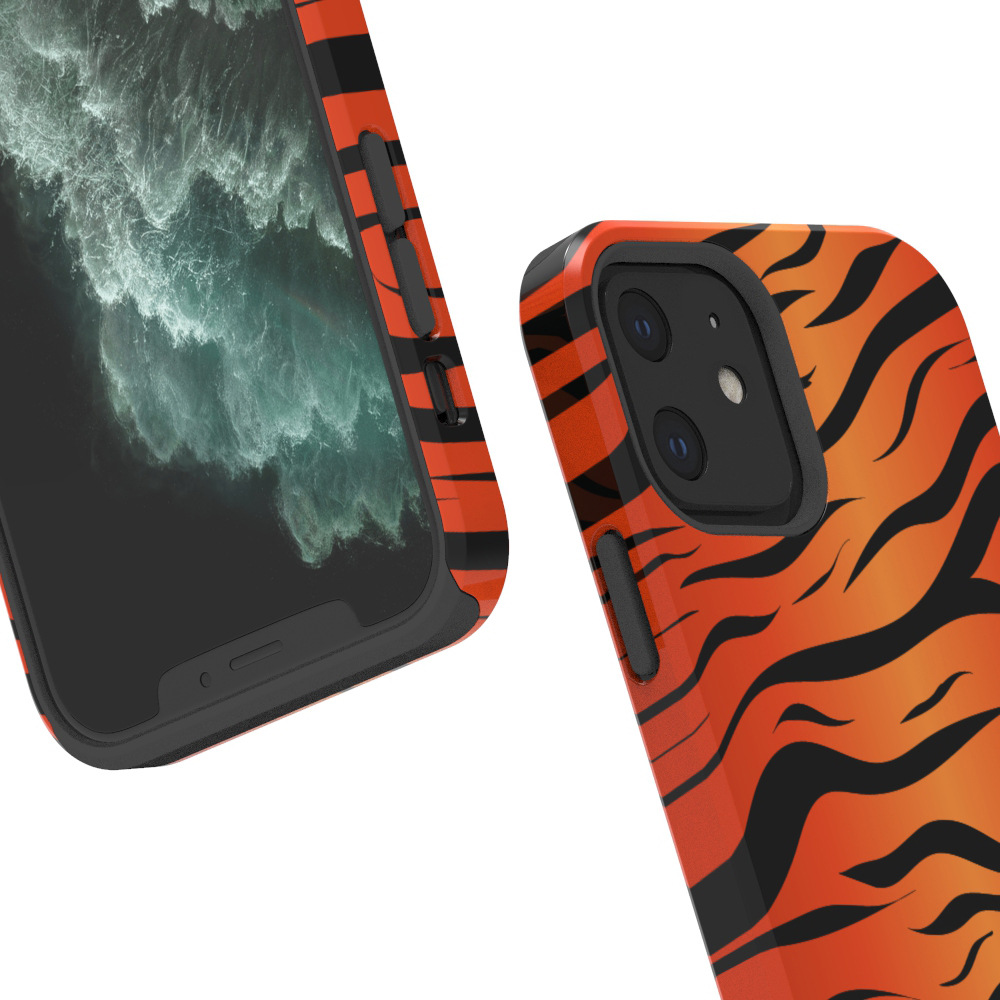 Caseblanks虎皮纹理适用于iPhone12菲林菲林热转印手机壳现货库存