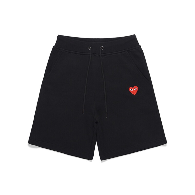 Heiplay Japanese Style Trendy Brand Love Shorts Men's and Women's Fashionable Loose Beach Casual Pants Red Heart Pants