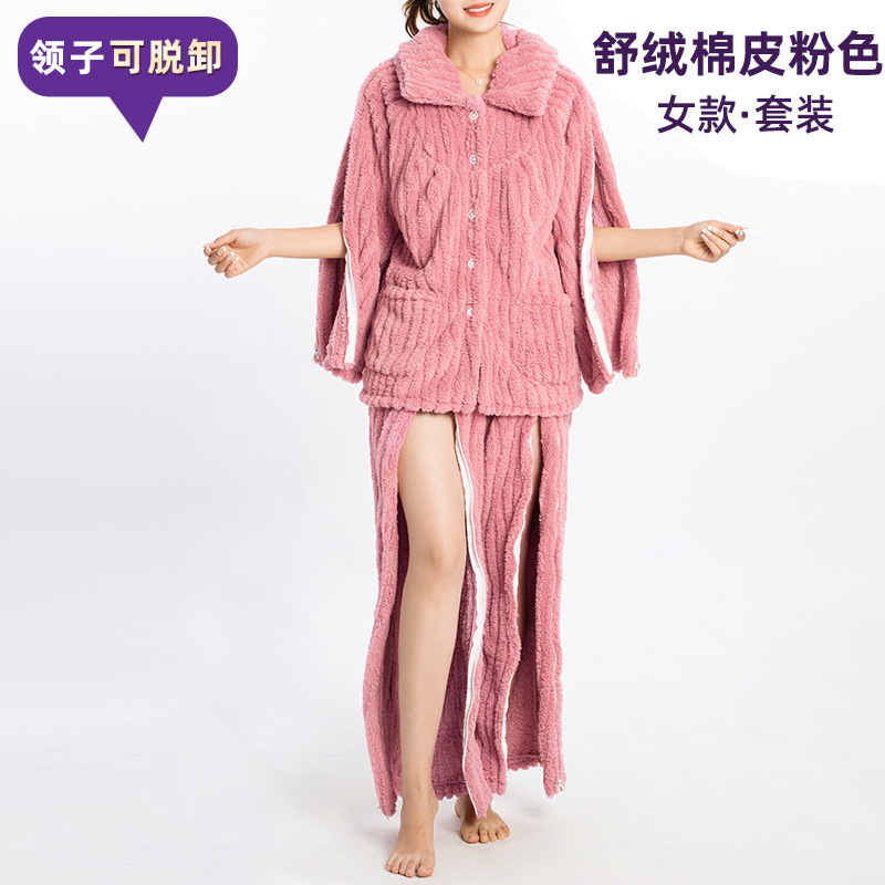 Shu cotton velvet red suit