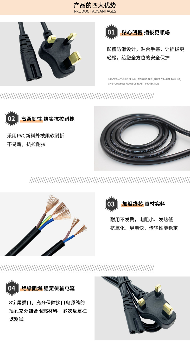 英标电源线