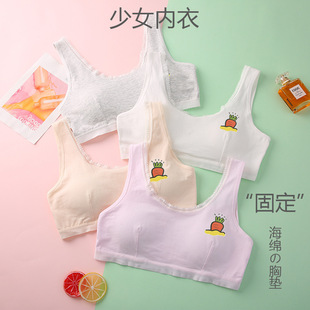 Middle School Underwear Developing Girls' Bra Thin 8-15-Year-Old Student Sports Vest Breathable Bra