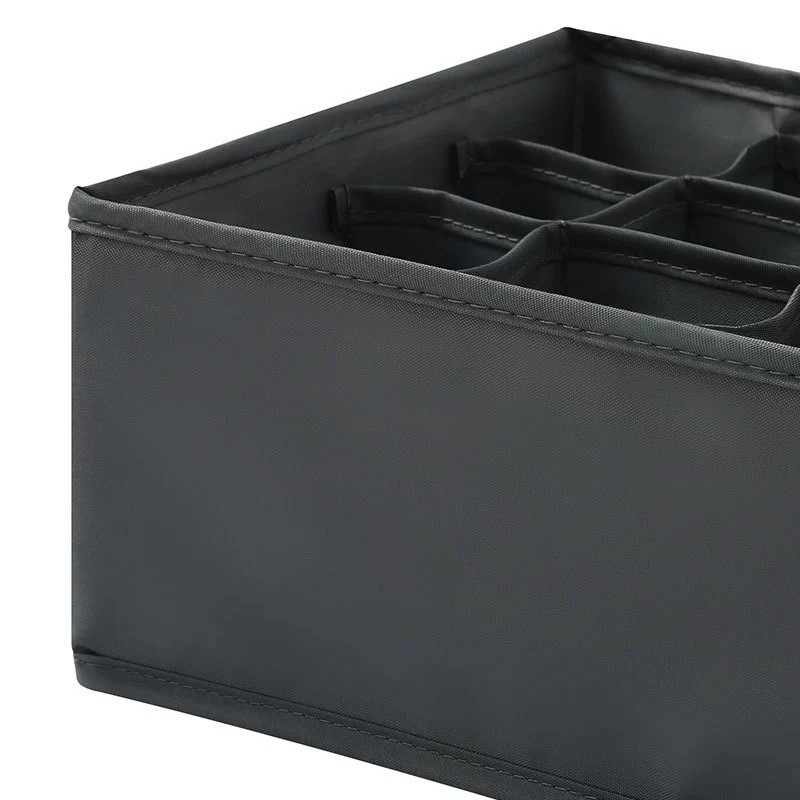 大型16コンパートメント下着ボックス3点セット、自宅寮下着、下着、靴下収納ボックス、布製ブラジャー分離整理|undefined