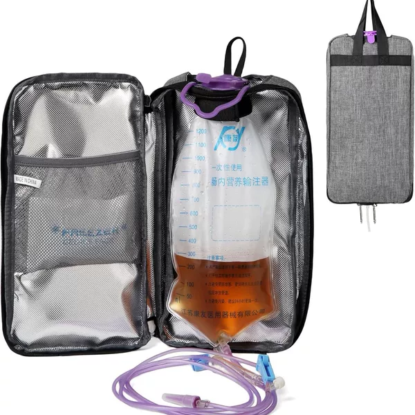 Gj Tube G-Tube Gtube Accessories Nutrient Solution Insulation Cooler 1200ml Feeding Pump Bag