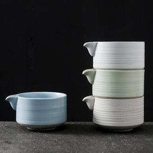 Matcha bowl with mouth ceramic tea set accessories tea set set Japanese tea ceremony Song Dynasty tea ordering tools new product