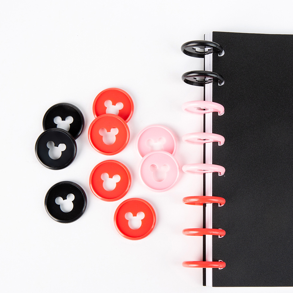 新款蘑菇扣米奇米妮皇冠定制活页扣蘑菇扣活页笔记本配件