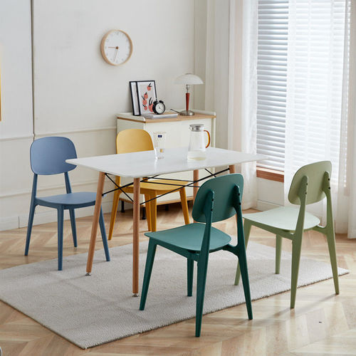 塑料椅子加厚家用餐椅靠背凳子现代简约休闲椅网红书桌椅餐桌椅子