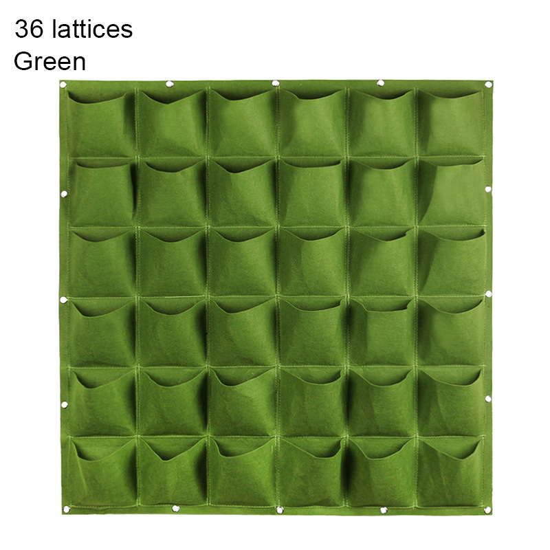 多口墙面垂直毛毡种植袋壁挂式立体阳台绿化墙布袋立体花盆挂袋