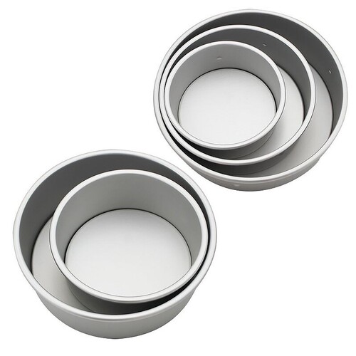 UG73 cake mold 4/5 chiffon anode 6/8/10 live bottom 12/16 inch heart-shaped round household baking tool