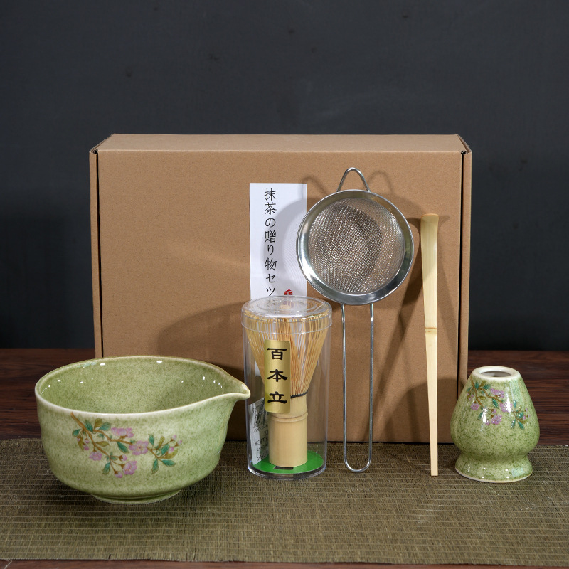 Japonés Matcha tazón Matcha túnica canción té herramientas de pedido taza de té de cerámica taza de té mezclador Matcha cepillo taza de té
