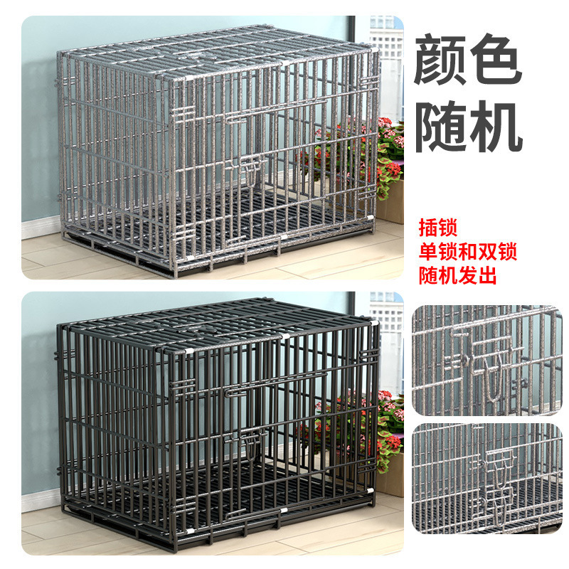 極太犬ケージ 天窓付き太いステンレスワイヤー テディドッグケージ 猫ケージ ウサギケージ ペット折りたたみ中小型犬|undefined