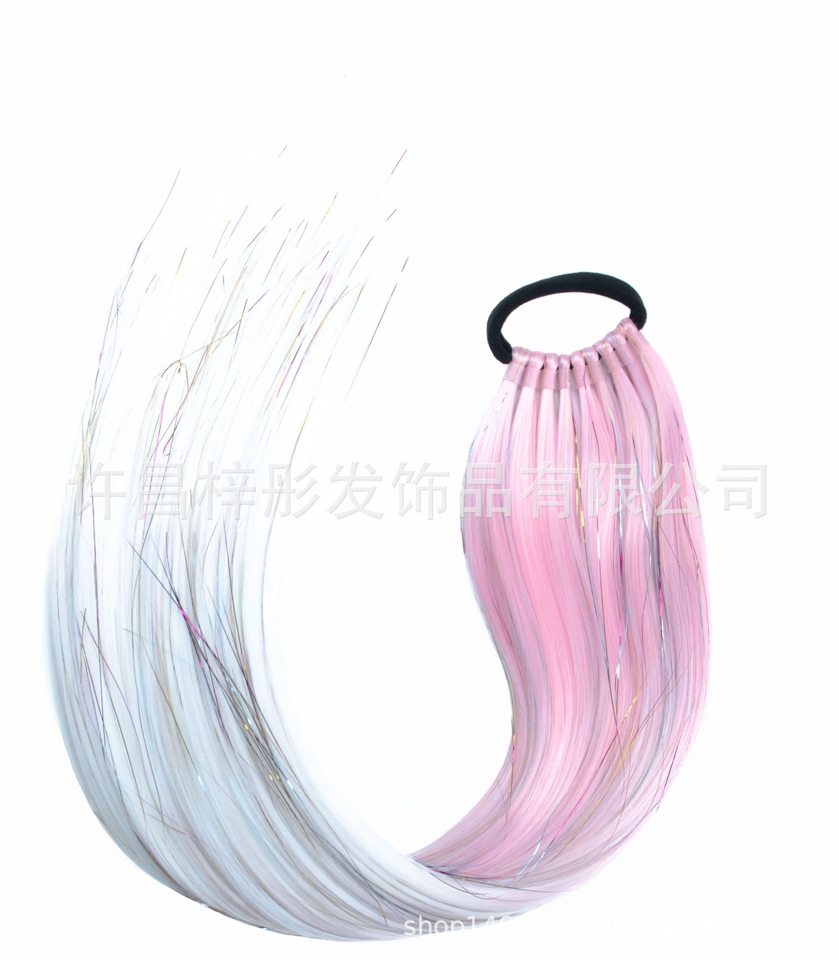 Moda EZ trenza color láser largo caballo cabello peluca color trenza sucia tendencia 9 caballo de oro y plata