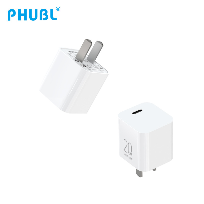 Mini cubo de hielo pequeño cargador de nitruro de galio medio estándar 3C certificación aplicable a la personalización de la cabeza de carga flash de Apple