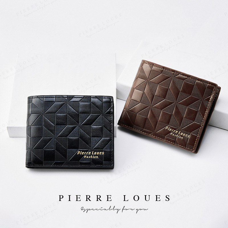 Men's Bags New Men's Wallet Short Multi card Slot Fashion Casual Wallet Men's Business Trifold Horizontal Soft Wallet_voghion.com