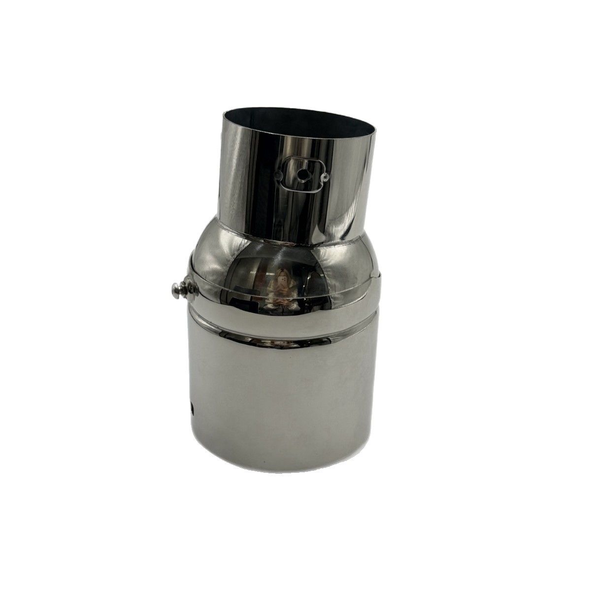 Specialized tailpipe for car exhaust modification, stainless steel single-tube exhaust pipe decorative accessory, universal exhaust cover