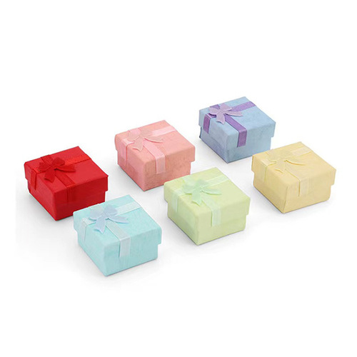 Yuncai 4*4 heaven and earth cover ring box earring box small packaging box jewelry packaging box jewelry box dropshipping