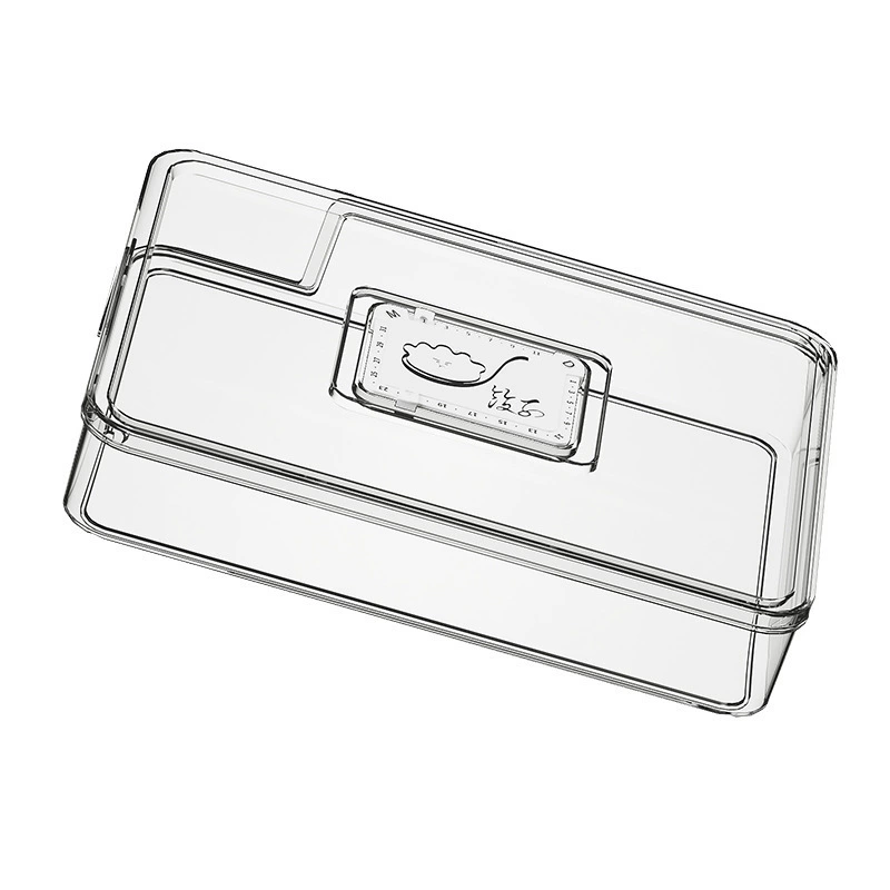 Household large capacity dumpling wonton freshness box multi-layer kitchen with timed food sealing box refrigerator sorting