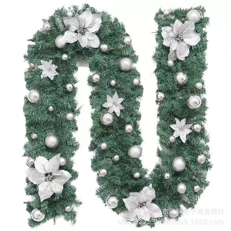 2.7 meters 240 silver flower rattan