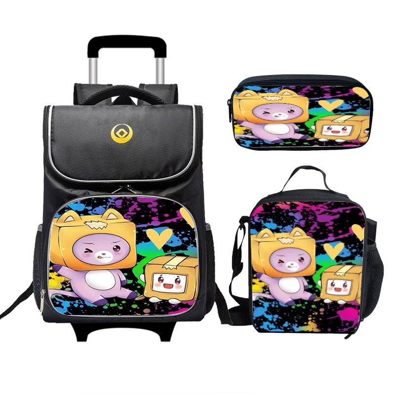 Box, poster, suitcase, children's set for students, cute handheld backpack, 3 piece set