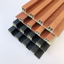 竹木纤维格栅厂家批发 墙面背景墙凹凸造型高槽板长城板