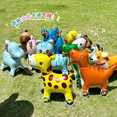 バルーン新しい屋台漫画インターネット有名人動物歩行車輪付き子供の誕生日イベントレイアウト装飾ナイトマーケットおもちゃ