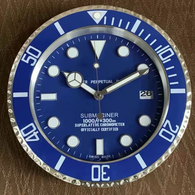 一件起批金属不锈钢夜光客厅挂钟GMT静音钟表专供出口Wall clock|undefined