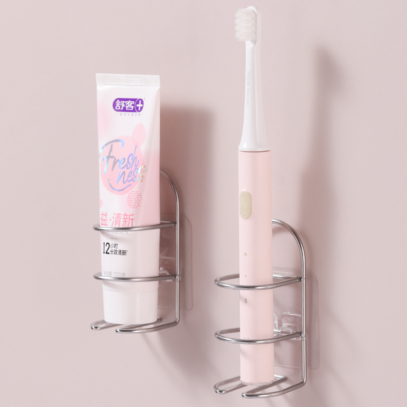 화장실 전동 칫솔 홀더 펀치없는 벽에 장착 된 스토리지 랙 칫솔 면도기 스토리지 랙 칫솔 스토리지 랙