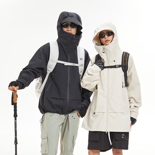 Bethel and the same style mountain outdoor mountaineering sports three-proof couple coat spring and autumn all-match light windbreaker for men and women