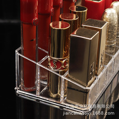 24-grid transparent lipstick storage box plastic desktop lipstick rack display rack cosmetics and skin care product storage box
