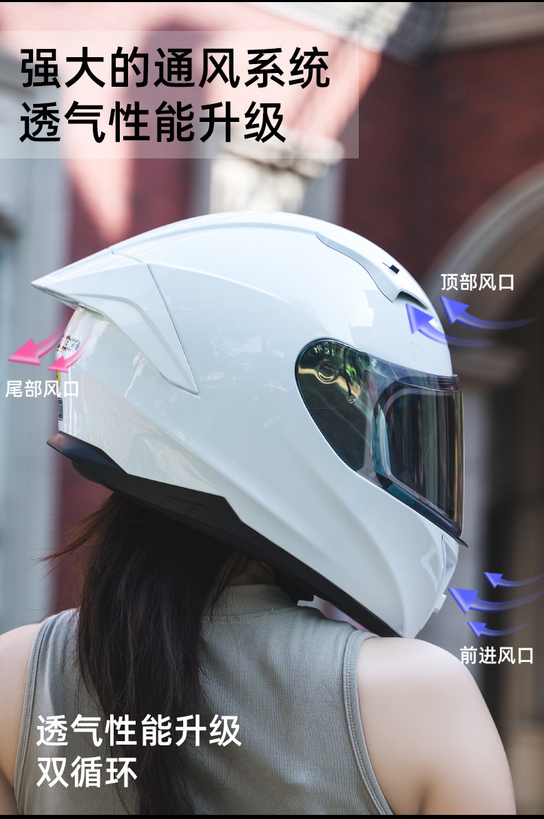 3C Certified Motorcycle Helmets for Men and Women in Summer Retro Motorcycle Cute Full-Face Helmets for Couples Cat Ear Safety Helmets