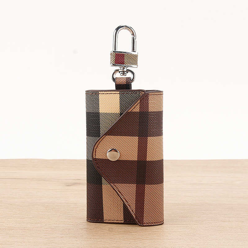 男性女性のキーバッグの格子縞ロックバッグが国境を越えたアマゾンの起爆ロックバッグの震え音代発斜紋キーバッグ6105