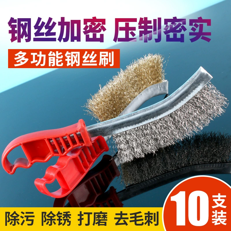 Щетка из нержавеющей стали, щетка для чистки барбекю, щетка для чистки решетки плиты, полировка, удаление ржавчины, железная щетка, железная щетка, стальная щетка