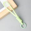 Light green single lanyard (with hanging loop)
