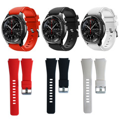 適用於三星Gear S3官方同款斜紋22mm硅膠錶帶廠家供應