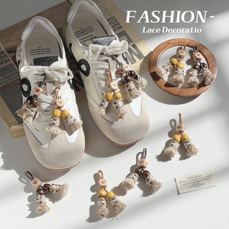 Autumn and Winter Miu Series Shoe and Bag Charms, Wooden Bead Shoe Charms, New Tassel Shoe Buckles, German Training Shoes, Kangaroo Shoes, Mule Shoes DIY Decoration Autumn and Winter Miu Series Shoe and Bag Charms, Wooden Bead Shoe Charms, New Tassel Shoe Buckles, German Training Shoes, Kangaroo Shoes, Mule Shoes DIY Decoration