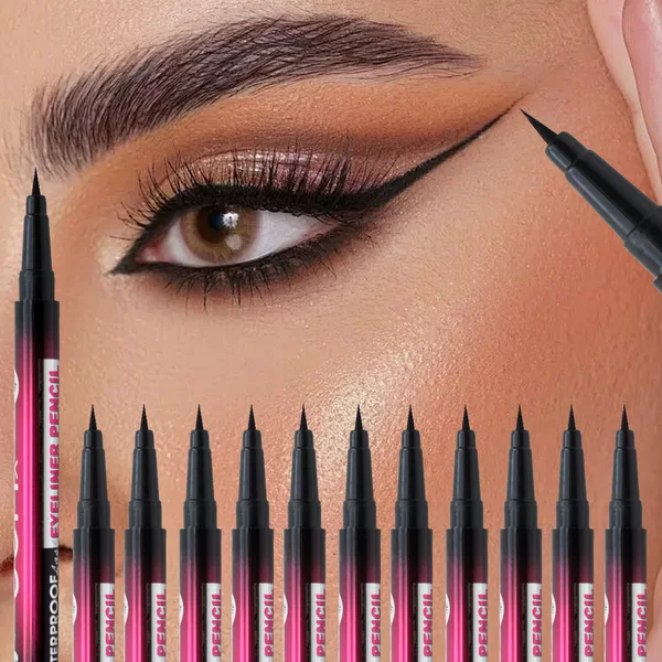 36H Black Eyeliner Pen Waterproof, Sweat-Proof, Long-Lasting, Non-Smudging, Quick-Drying Liquid Eyeliner Pen, Wholesale Makeup